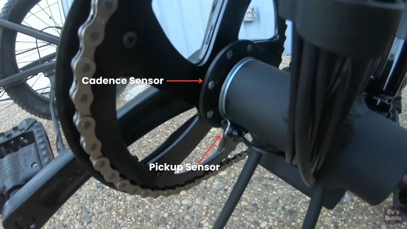 This image is showing cadence sensor and pick up sensor.