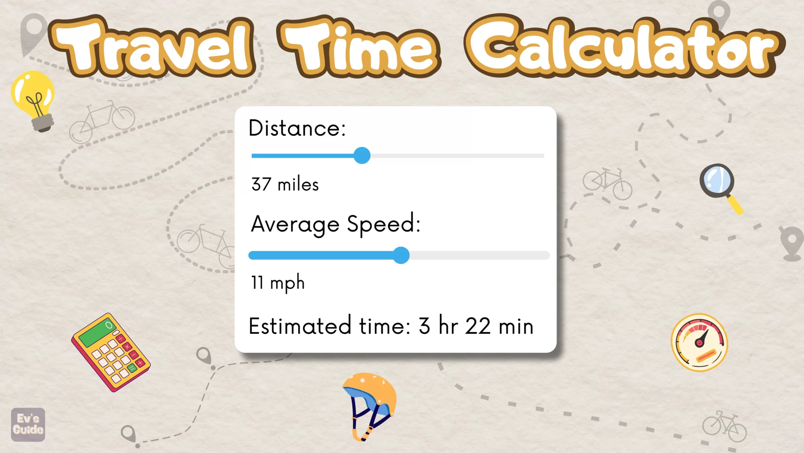 How Long Does It Take to Bike Any Distance?